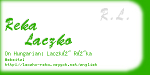 reka laczko business card